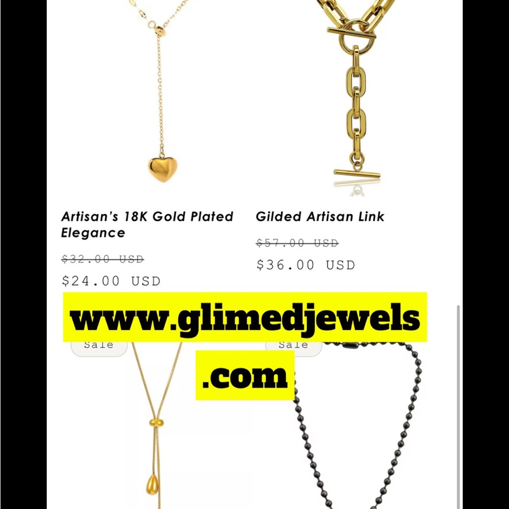 Artisan's 18K Gold Plated Necklace